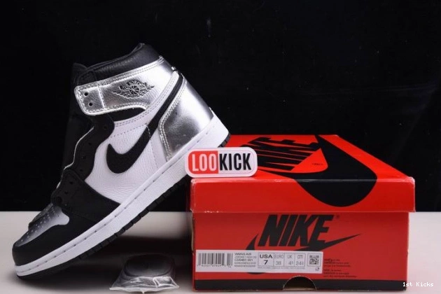 JORDAN 1 HIGH OG TOE AIR CD0461-001 SILVER WMNS 0716